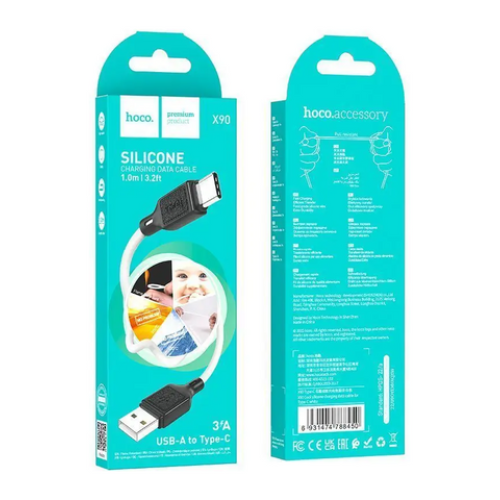 Кабель Type-C - Type-C, 1 m Hoco X90 Silicone