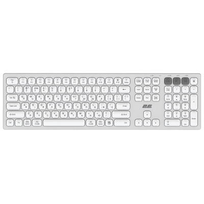 Клавіатура 2E KS270, White, Wireless/Bluetooth (2E-KS270WBWH_UA)