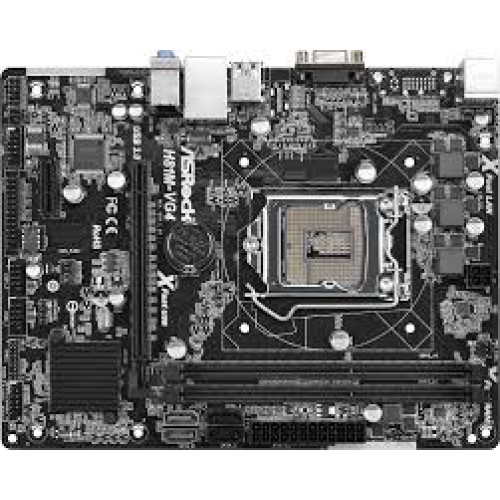 Материнськая плата ASRock H81M-VG4 (1150/H81, 2*DDR3, 1 x PCIe x16, 2xSATAIII, 2xSATAII,GLan, 5.1ch, mATX)
