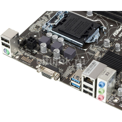 Материнськая плата ASRock H81M-VG4 (1150/H81, 2*DDR3, 1 x PCIe x16, 2xSATAIII, 2xSATAII,GLan, 5.1ch, mATX)