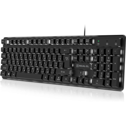 Клавіатура REAL-EL RK-7015 Black USB (EL123100049)