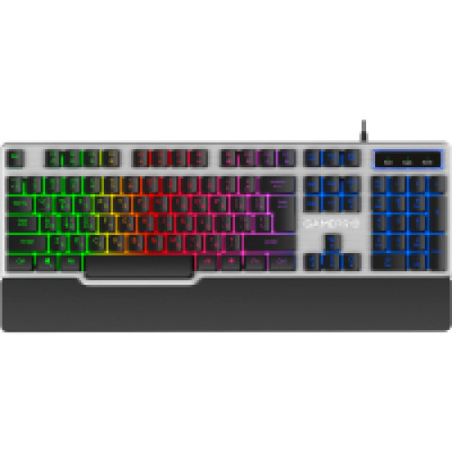 Клавіатура GamePro GK599 Stinger, USB, RGB, Grey