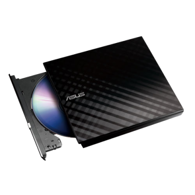 Дисковод DVD-RW Asus External Slim 8x, USB, Black (SDRW-08D2S-U LITE/BLK/G/AS)