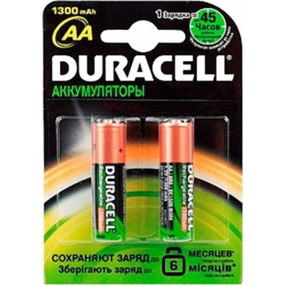 Аккумулятор AA 1300mAh Duracell (2шт.)