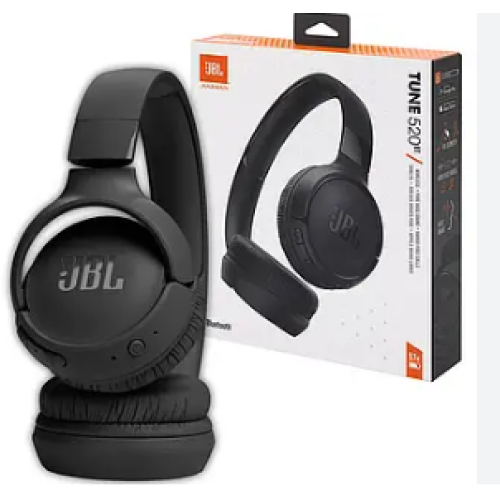 Навушники бездротові Bluetooth JBL Tune 520 Black (JBLT520BTBLK)