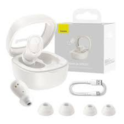Навушники бездротові Bluetooth Baseus Bowie WM02 (NGTW180002) White