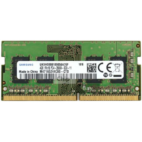 Модуль пам'яті SoDDR 4 4GB 2666 MHz 1.2v Samsung (M471A5244CB0-CTD)