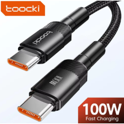 Кабель Type-C - Type-C, 1 m Toocki Quick Charge 100W