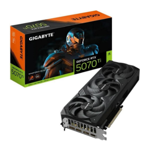 Відеоадаптер RTX5070 Ti 16GB GDDR6 256bit Gigabyte Windforce OC SFF (GV-N507TWF3OC-16GD)