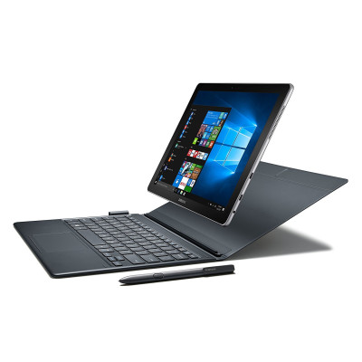 Планшет Samsung Galaxy Book Black, (SM-W720), 12" (2160x1440), емкостный Multi-Touch, Intel Core i5-7200U (3.1 ГГц), RAM 4 ГБ, SSD 128 ГБ встроенной памяти, Intel HD Graphics 620 Wi-Fi, Bluetooth 4.1, основная камера 5 Мп, фронтальная 5 Мп, GPS, ГЛОН