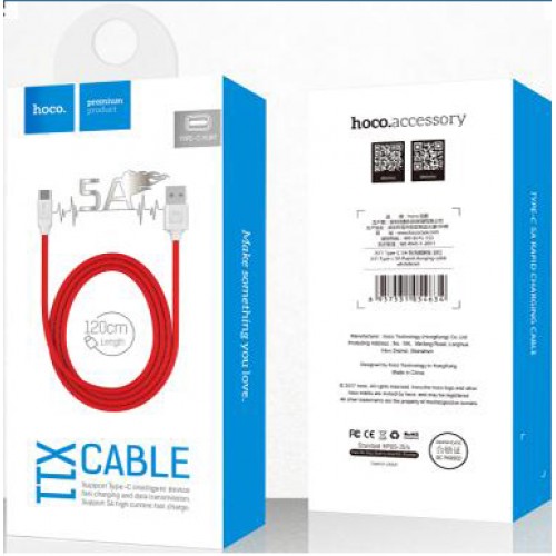 Кабель USB Type-C, 1.2 m Hoco X11 Cable