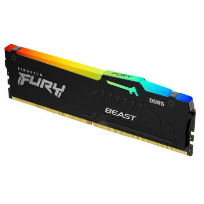 Модуль пам'яті DDR5 32GB 5200 MHz Fury Beast RGB Black (KF552C40BB2A-32)