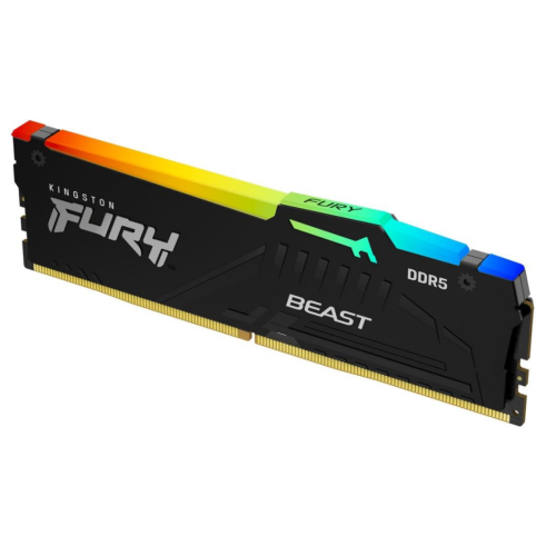 Модуль пам'яті DDR5 32GB 5200 MHz Fury Beast RGB Black (KF552C40BB2A-32)
