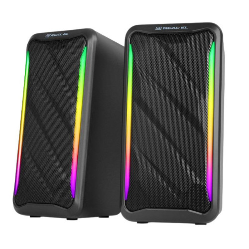 Колонки REAL-EL 2.0 S-130 Black, USB (EL121100018)