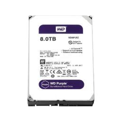 Жорсткий диск HDD 8TB 5400 WD, SATA III, 128 MB, Purple (WD80PURZ) 