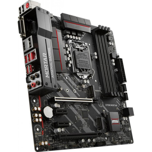 Материнська плата MSI Z370M Mortar (s1151, Intel Z370, PCI-Ex16), 4 x DDR4 DIMM