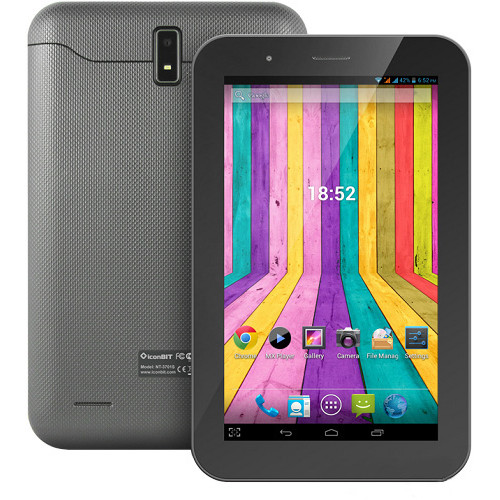 Планшет iconBIT NetTAB SKAT 3G (NT-3803C) 7, 85” IPS (1024x768), ARM A9 (1.2GHz), 1 Gb, 8 Gb, Android 4.1, Bluetooth, 5MP, 0.3MP, Li-Ion 4200mAh, Черный