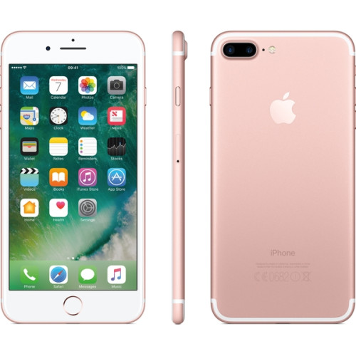 Мобільний телефон Apple iPhone 7 Plus, 5.5", IPS, (1920x1080), Apple A10 Fusion, RAM 3 ГБ, 128 ГБ вбудованої пам'яті, основна камера: двойная 12 Мп, фронтальна камера: 7 Мп, 3G, LTE, GPS, Nano-SIM, iOS 10, Rose Gold