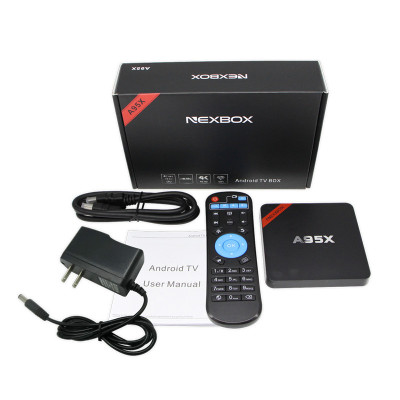 Медиаплеер NexBox A95X Pro, Cortex A53 (2GHz), 2GB DDR3 RAM, 16GB Flash ROM, Mali-450, SD/SDHC/MMC, 4K*2K Super HD video, IEEE 802.11b/g/n, Android 5.1