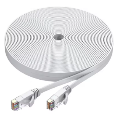 Патч-корд CAT6e UTP RJ45 3m, Voltronic, Gigabit, білий, Cu (мідь) (PCR-CU6/3Wh)