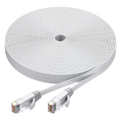 Патч-корд CAT6e UTP RJ45 3m, Voltronic, Gigabit, білий, Cu (мідь) (PCR-CU6/3Wh)