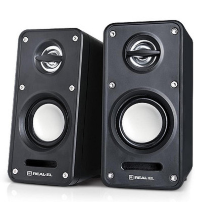 Колонки REAL-EL 2.0 S-60 Black, USB (EL121100003)
