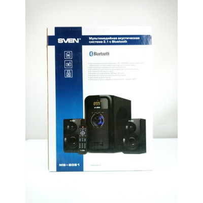 Колонки Sven MS-2051 Black, система 2.1, потужність 18 Вт, 2 x 11 Вт