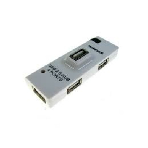Контролер USB Hub, 4 порта, Datex DH-01, USB white