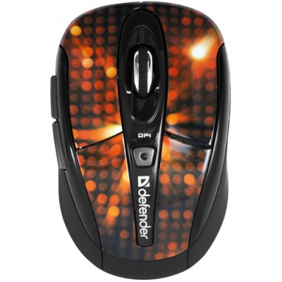 Мишка Defender To-Go MS-585 Nano Disco Red, Wireless, USB (Art.52586)