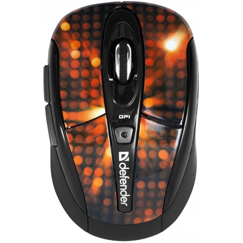 Мишка Defender To-Go MS-585 Nano Disco Red, Wireless, USB (Art.52586)