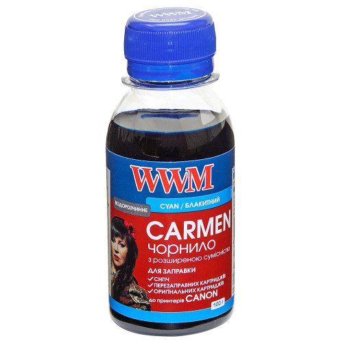 Чорнило WWM Canon Universal CARMEN, Cyan, (CU/C-2) 100 г
