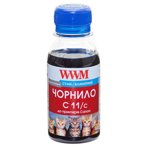 Чорнило WWM Canon CL441,511,513,CLI521,426 Cyan (C11/C-2) 100 г