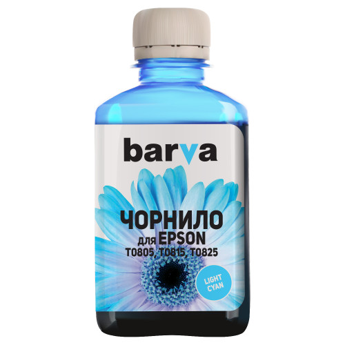 Чорнило Barva Epson Photo T0816 LIGHT CYAN 180 г (E081-147)