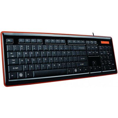 Клавіатура Gembird KB-6050LU-UA, black-orange, підсвітка