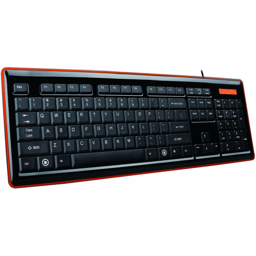 Клавіатура Gembird KB-6050LU-UA, black-orange, підсвітка