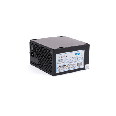 Блок живлення 450W Vinga ATX-450W, 12см, (PSU-450-12)