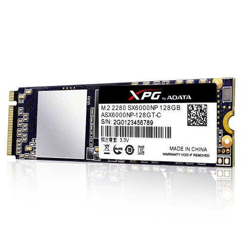Накопичувач M.2 SSD 128GB ADATA SX6000 PCie Gen3x2 (ASX6000NP-128GT-C)