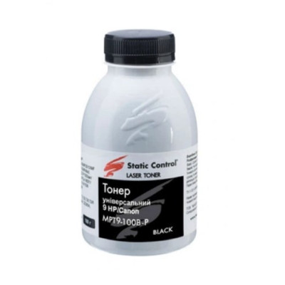 Тонер HP LJ1010/1012 100г Static Control (MPT9-100B-P) 100 г, Black