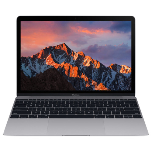 Ноутбук Apple MacBook (MNYF2n/a), 12" IPS Retina (2304x1440) LED, глянцевый, Intel Core M3 (1.2 - 3.0 ГГц), RAM 8 ГБ, SSD 256 ГБ, Intel HD Graphics 615, без ОД, Wi-Fi 802.11ac, Bluetooth 4.2, веб-камера, macOS Sierra, серый космос