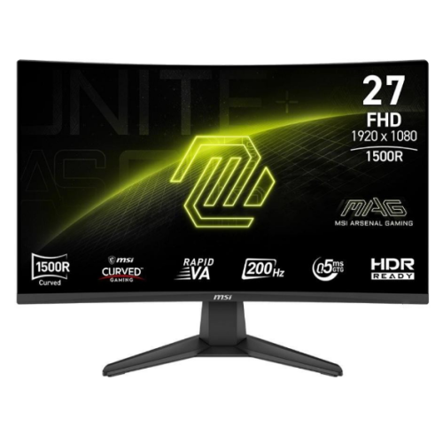 27" Монітор MSI MAG 276CF E20 (FHD, VA, 200 Hz, 0.5мс, 250 кд/м2, контраст 3000:1, 2xHDMI, DisplayPort), Curved 1500R 