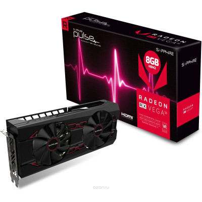 Відеоадаптер ATI Radeon RX Vega 56 8GB GDDR5 (2048Bit) Sapphire Pulse (11276-02-40G) (1208/1600) (HDMI, 3 x DisplayPort), (Легке БУ)