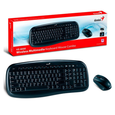 Клавіатура Genius SlimStar KB-8000X, Wireless Keyb + Mouse, USB (31340005108)
