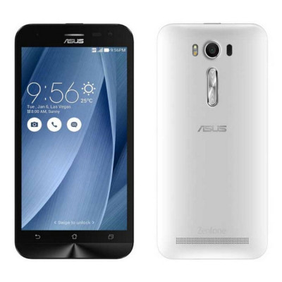 Мобільний телефон Asus Zenfone 2 Laser White. 5", IPS, (1280x720), Qualcomm Snapdragon 410 (1.0 ГГц), RAM 2 ГБ, 32 ГБ вбудованої пам'яті + microSD,SDHC (до 128 ГБ), основна камера: 13 Мп, фронтальна камера: 5 Мп, 3G, LTE, GPS, підтримка 2х SIM-карт (