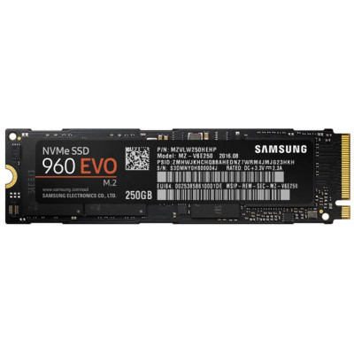 Накопичувач M.2 SSD 250GB Samsung 960 Evo V-NAND (MZ-V6E250BW)