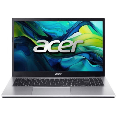 Ноутбук Acer Aspire Go 15 AG15-42P-R3MB (NX.J7WET.011), 15.6 FHD, AMD Ryzen 5 7430U (4.3GHz), 16Gb, 512GB SSD, AMD Radeon Graphics, 1 x HDMI, 3x USB-A 3.1, 1x Type C 3.1, Audio Combo Jack, LAN, Wi-Fi, Bluetooth, Windows 11 Home, Silver