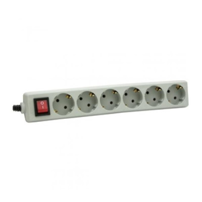 Мережевий фільтр МТ PF-C6, 3м, 5 розеток, викл. переріз 0.75