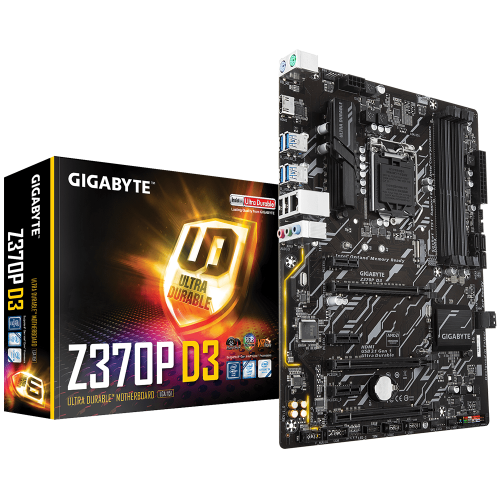 Материнська плата Gigabyte Z370P D3 (s1151 Z370, 4xDDR4, HDMI, ATX, RAID)