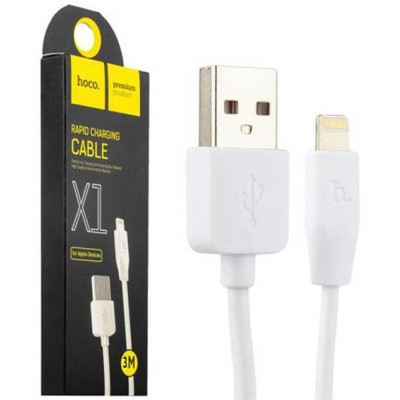 Кабель USB Lightning(M) 1 m Hoco Rapid Charging X1
