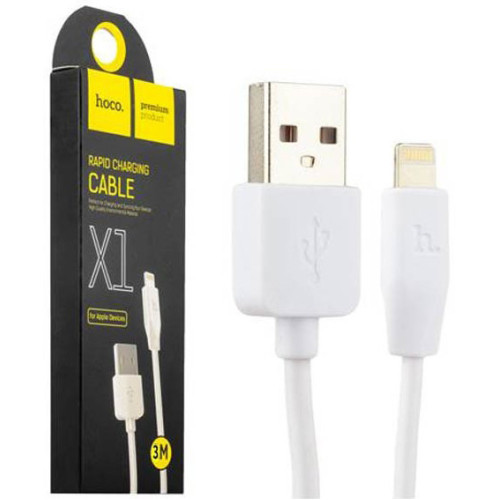Кабель USB Lightning(M) 1 m Hoco Rapid Charging X1