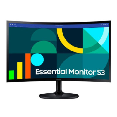24" Монітор Samsung LS24D360GAIXCI (FHD, VA, 100Hz, 4мс, 250 кд/м2, контраст 3000:1, VGA, HDMI), Curved